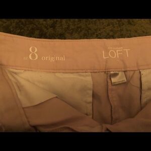 Light pink Ann Taylor Loft shorts